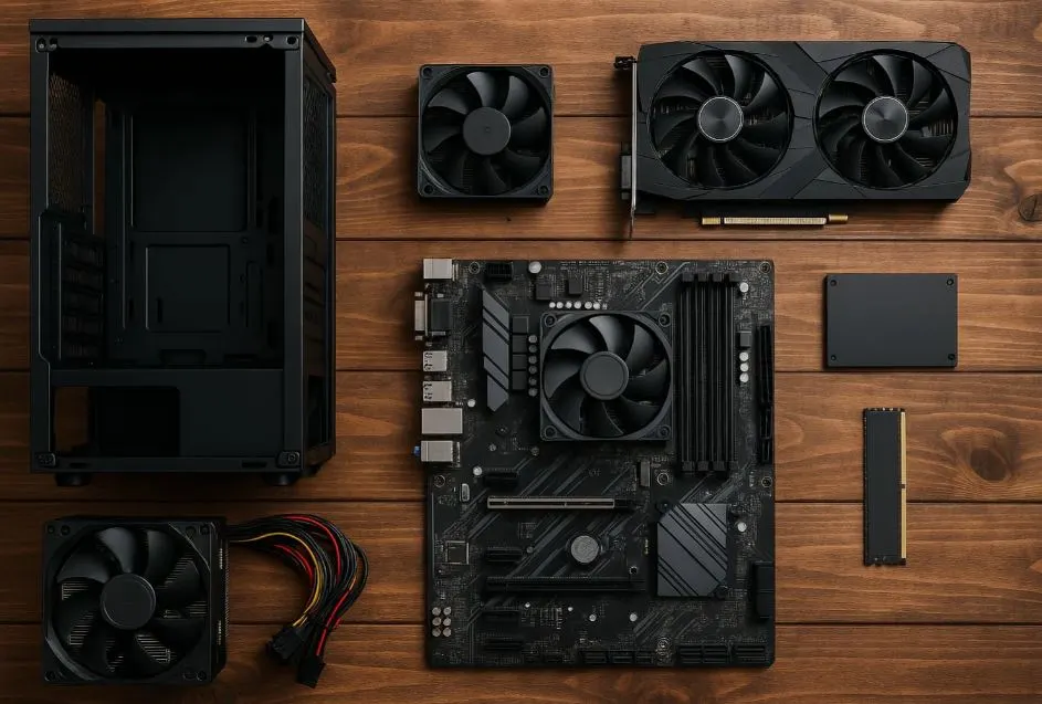 specs hardware in a gaming PC